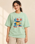 Blinky Oversized French Terry T-Shirt #Adorabots