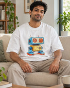 Blinky Oversized French Terry T-Shirt #Adorabots