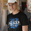 Cotton t-shirt with Broken Graffiti print