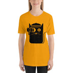 Cat and Camera graphic tee front print – Fourth Dimension Club