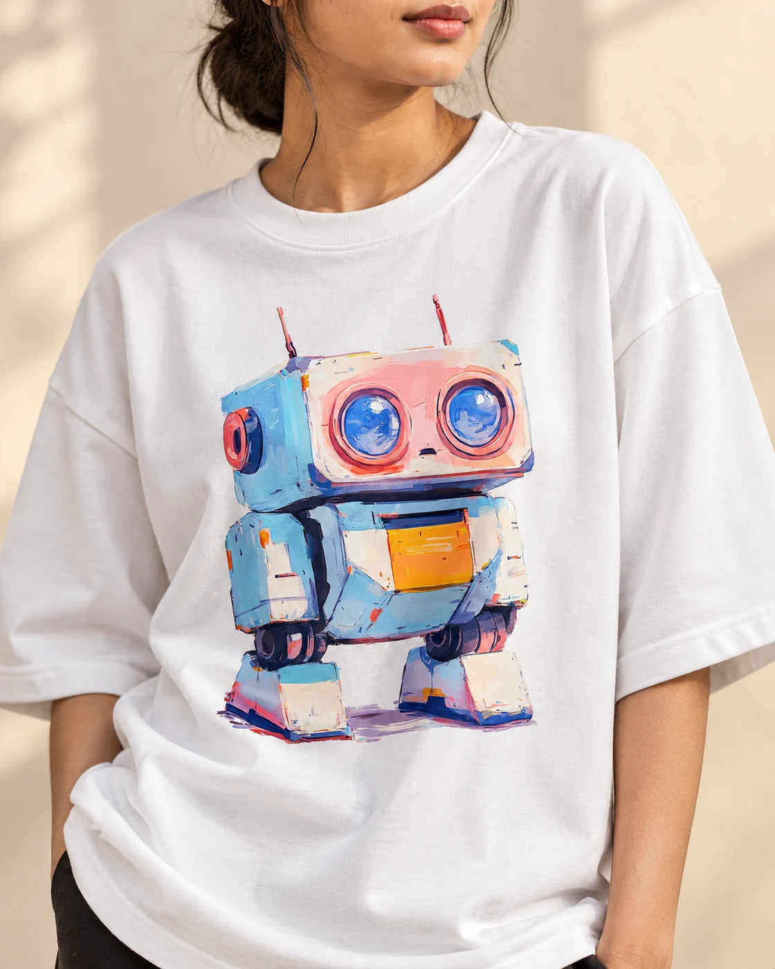 Cuddle Oversized French Terry T-Shirt #Adorabots