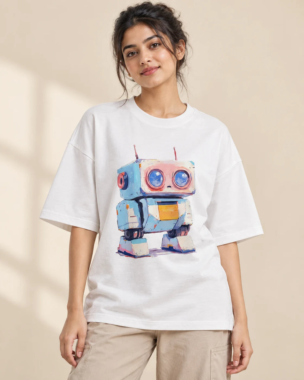 Cuddle Oversized French Terry T-Shirt #Adorabots