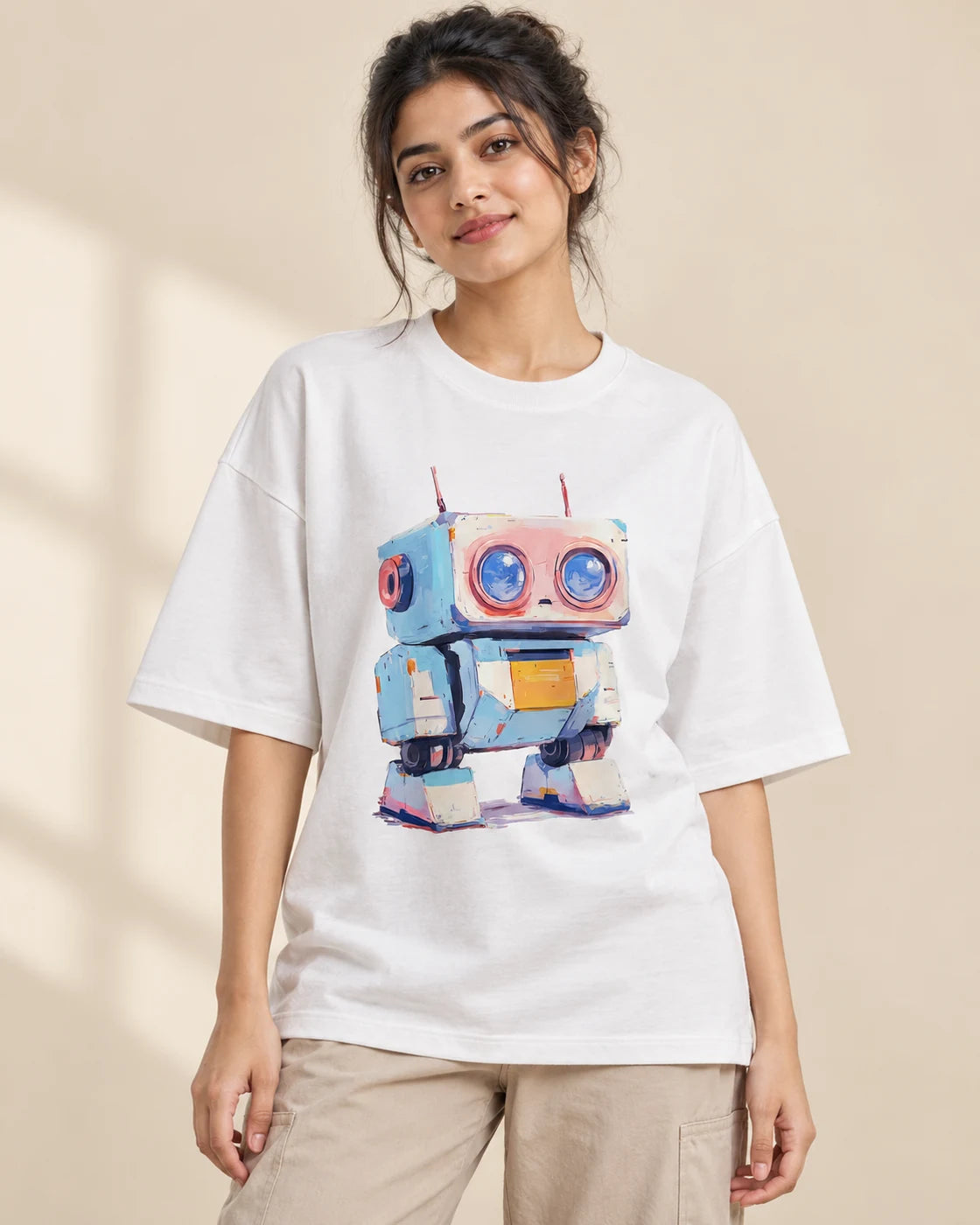 Cuddle Oversized French Terry T-Shirt #Adorabots