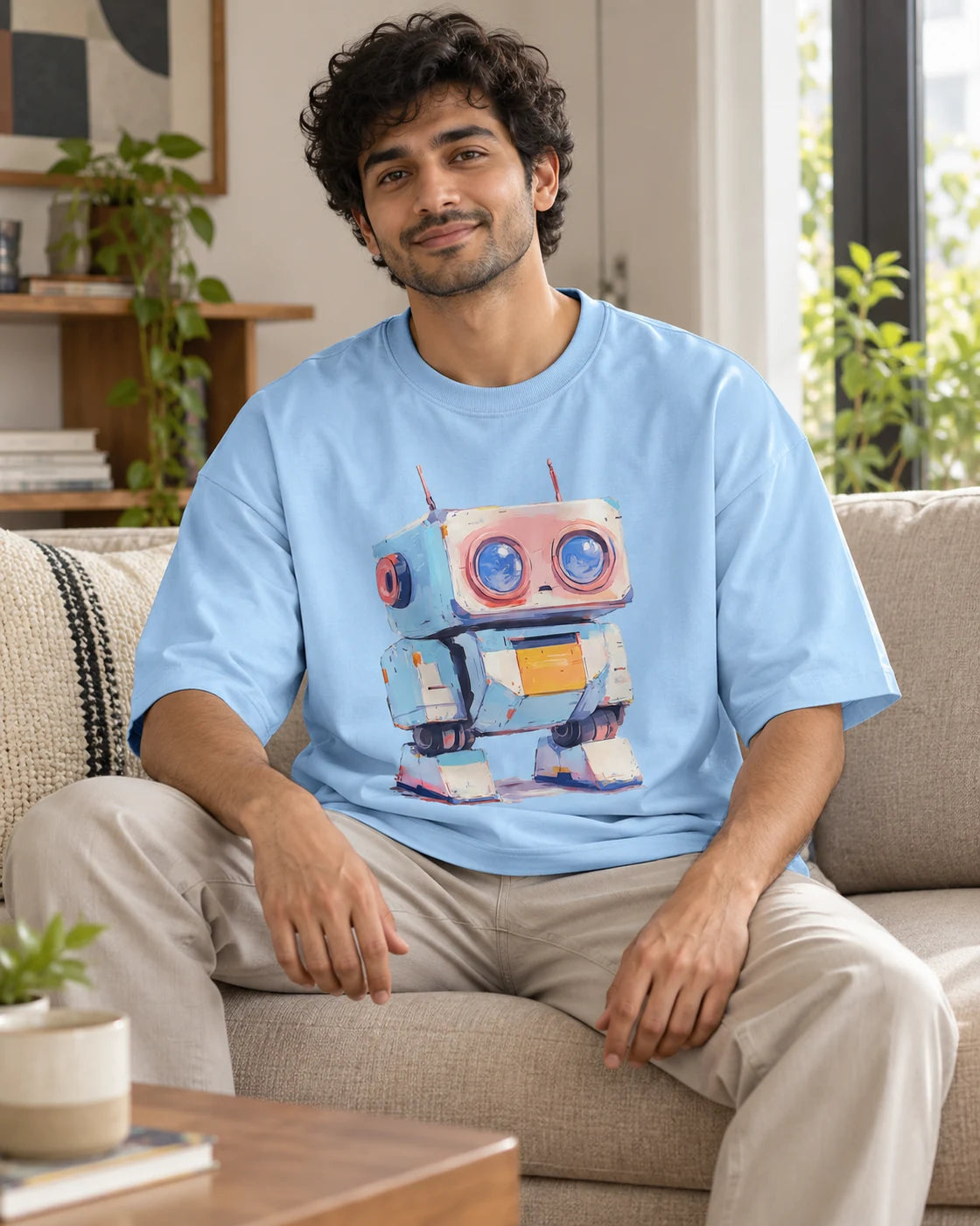 Cuddle Oversized French Terry T-Shirt #Adorabots