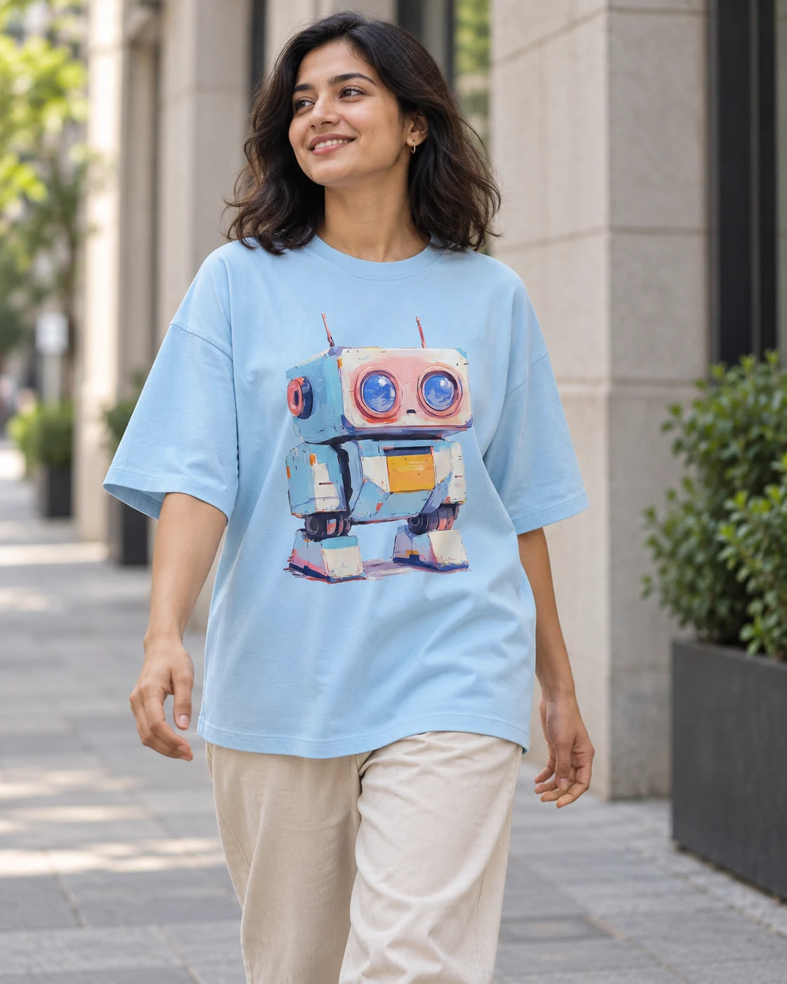 Cuddle Oversized French Terry T-Shirt #Adorabots