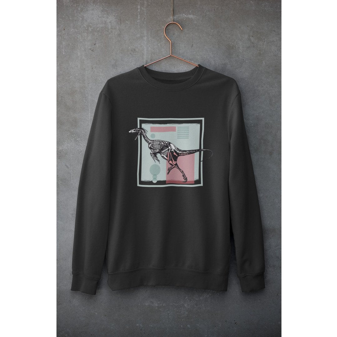 Dromaeosaurus science sweatshirt graphic – Fourth Dimension Club
