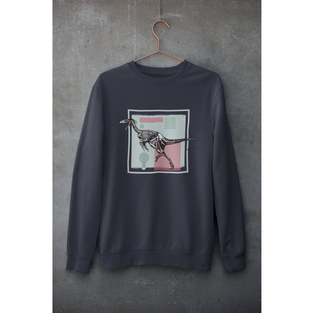 Dromaeosaurus Unisex Sweatshirt — Navy