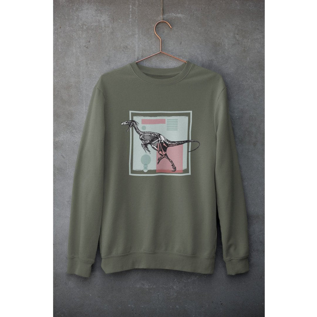 Dromaeosaurus Unisex Sweatshirt — Olive