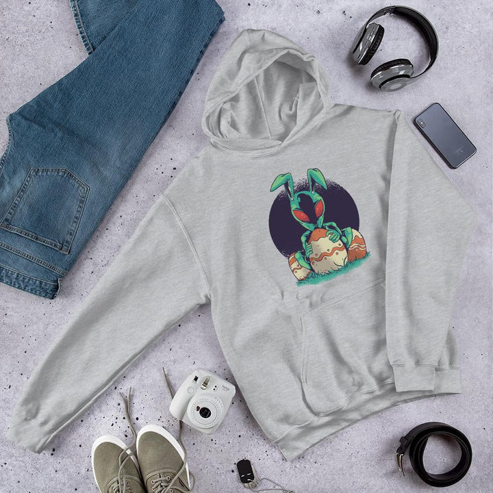 Easter Alien Unisex Hooded Sweatshirt