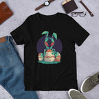 Easter Alien Half Sleeve T-Shirt — Black