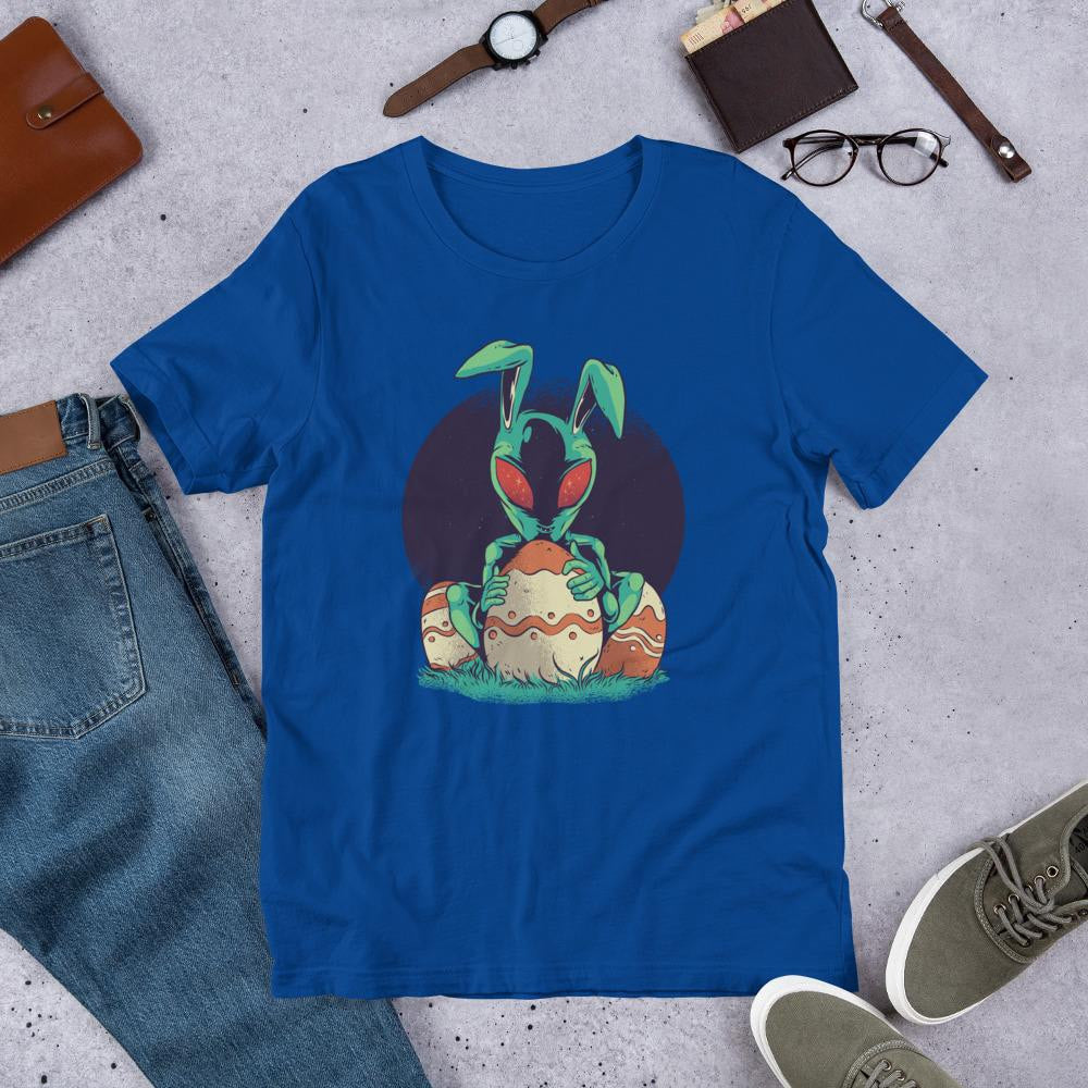 Easter Alien Half Sleeve T-Shirt — Blue