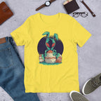 Easter Alien Half Sleeve T-Shirt — Yellow