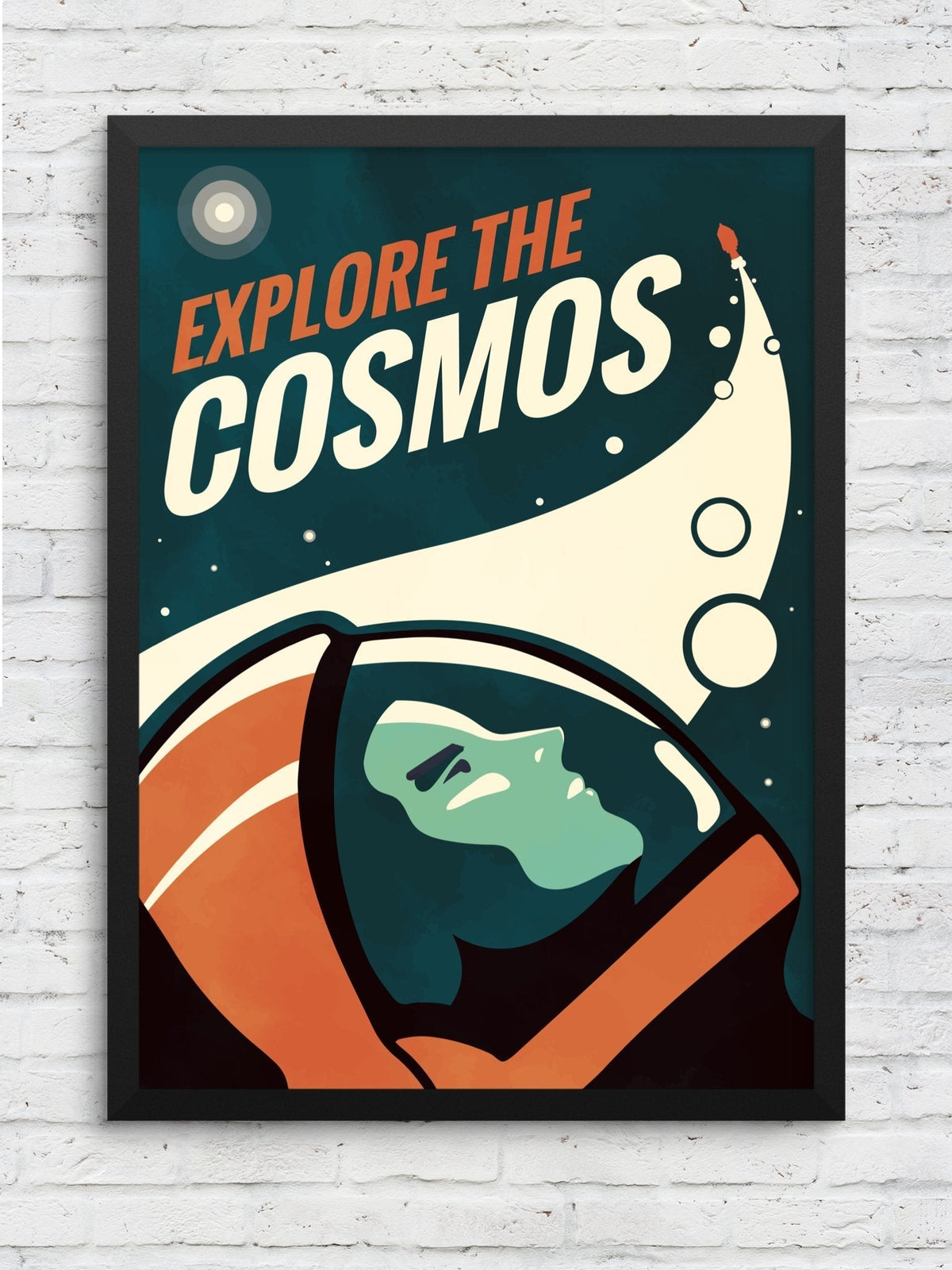 Explore The Cosmos framed poster – Fourth Dimension Club