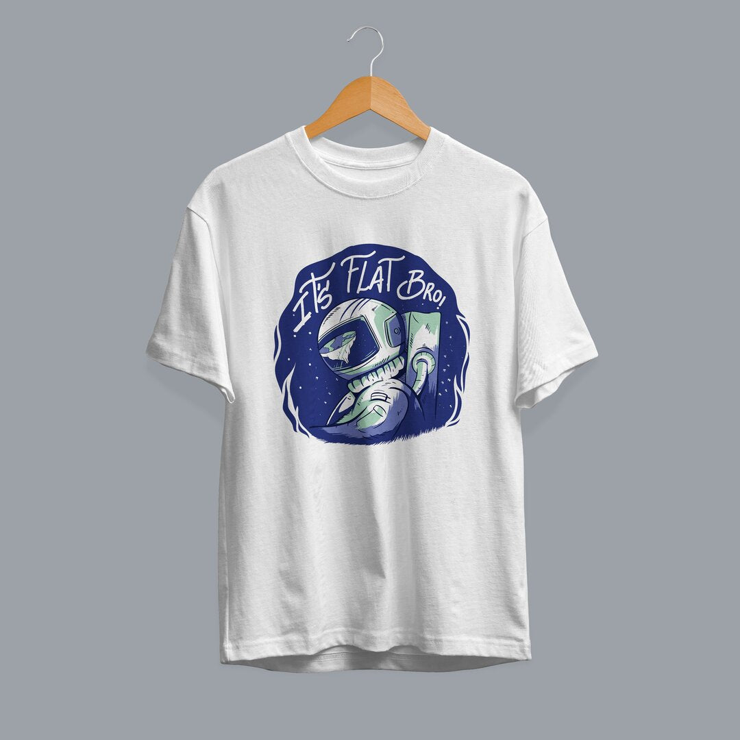 Flat Earth sarcastic science tee – Fourth Dimension Club