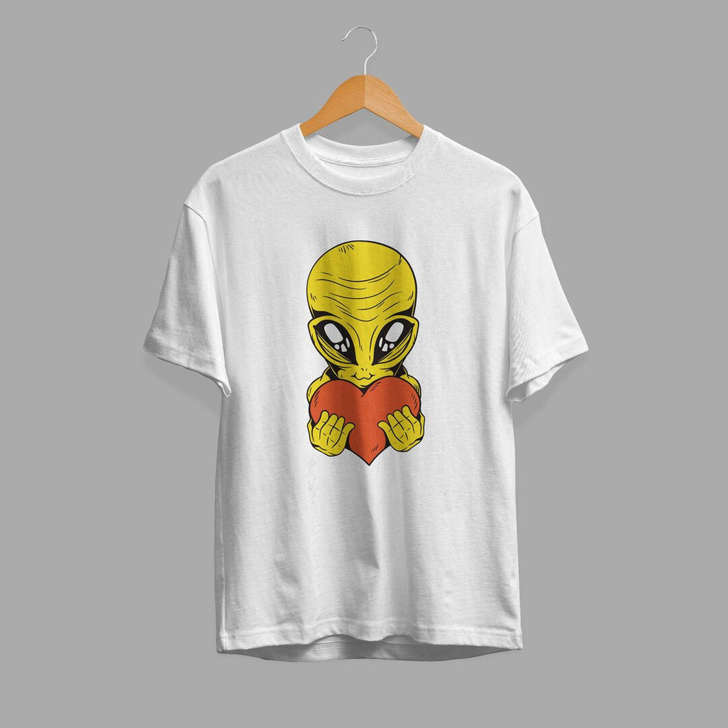 Alien With Heart graphic tee – Fourth Dimension Club