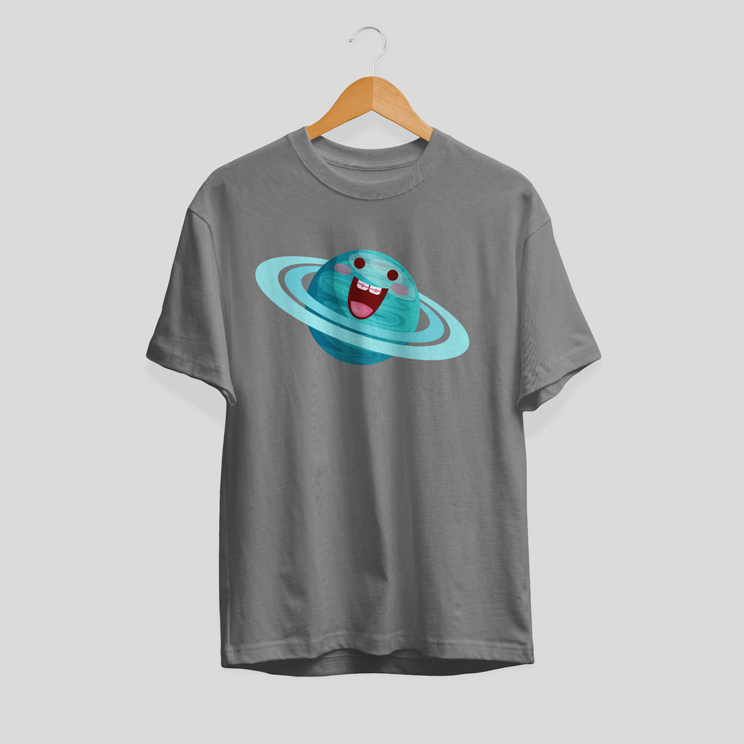 Uranus Cartoon science tee front graphic – Fourth Dimension Club