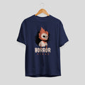Horror vibes Unisex Half Sleeve T-Shirt — Navy