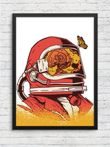 Astronaut Helmet Framed Poster
