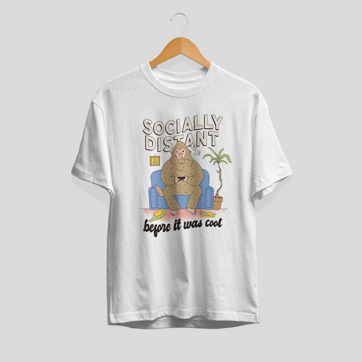 Social Distant Bigfoot Unisex Half Sleeve T-Shirt #Plus-sizes