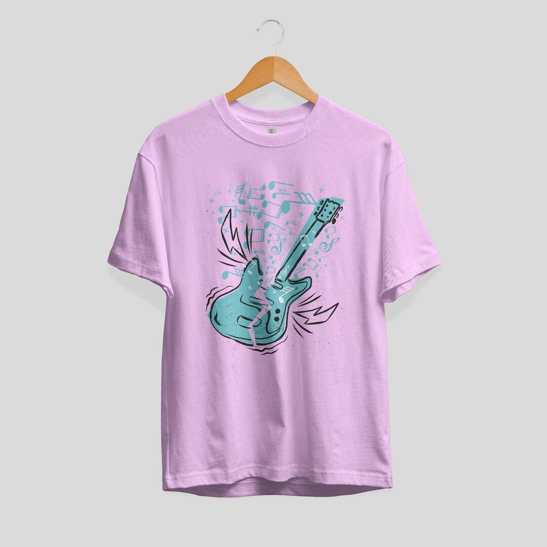 Guitar Music graphic tee – Fourth Dimension Club