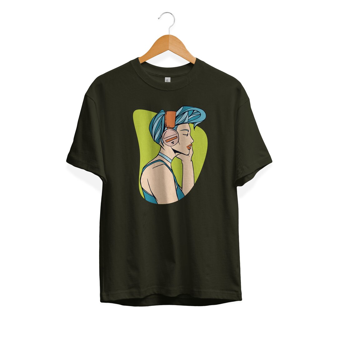 Music Girl graphic tee – Fourth Dimension Club
