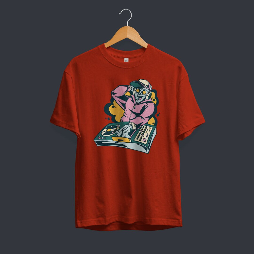 Zombie DJ Half Sleeve T-Shirt — Men (2)