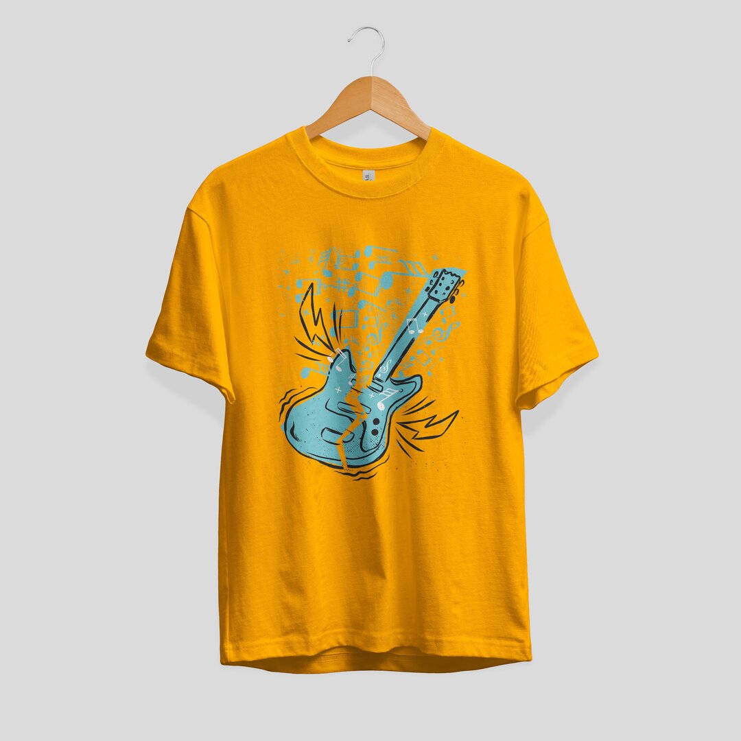 Guitar Music Half Sleeve T-Shirt — Men (3)