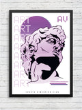 Vaporwave Art framed poster – Fourth Dimension Club