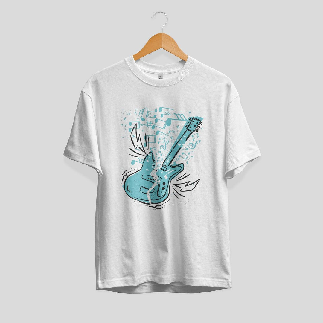 Guitar Music Half Sleeve T-Shirt — Men (2)