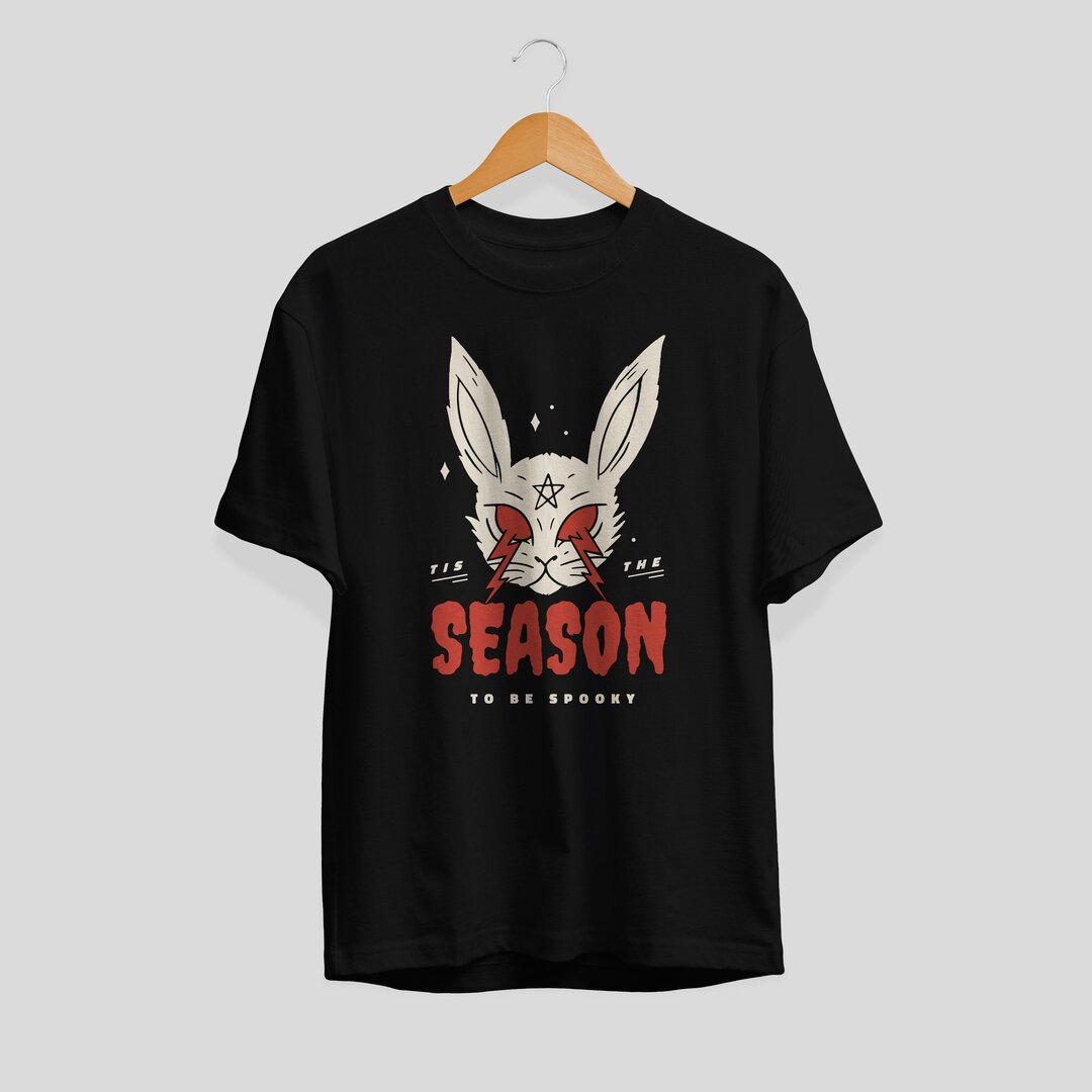 Scary Halloween Rabbit graphic tee – Fourth Dimension Club