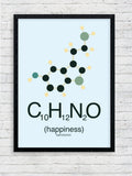 Happiness framed poster – Fourth Dimension Club