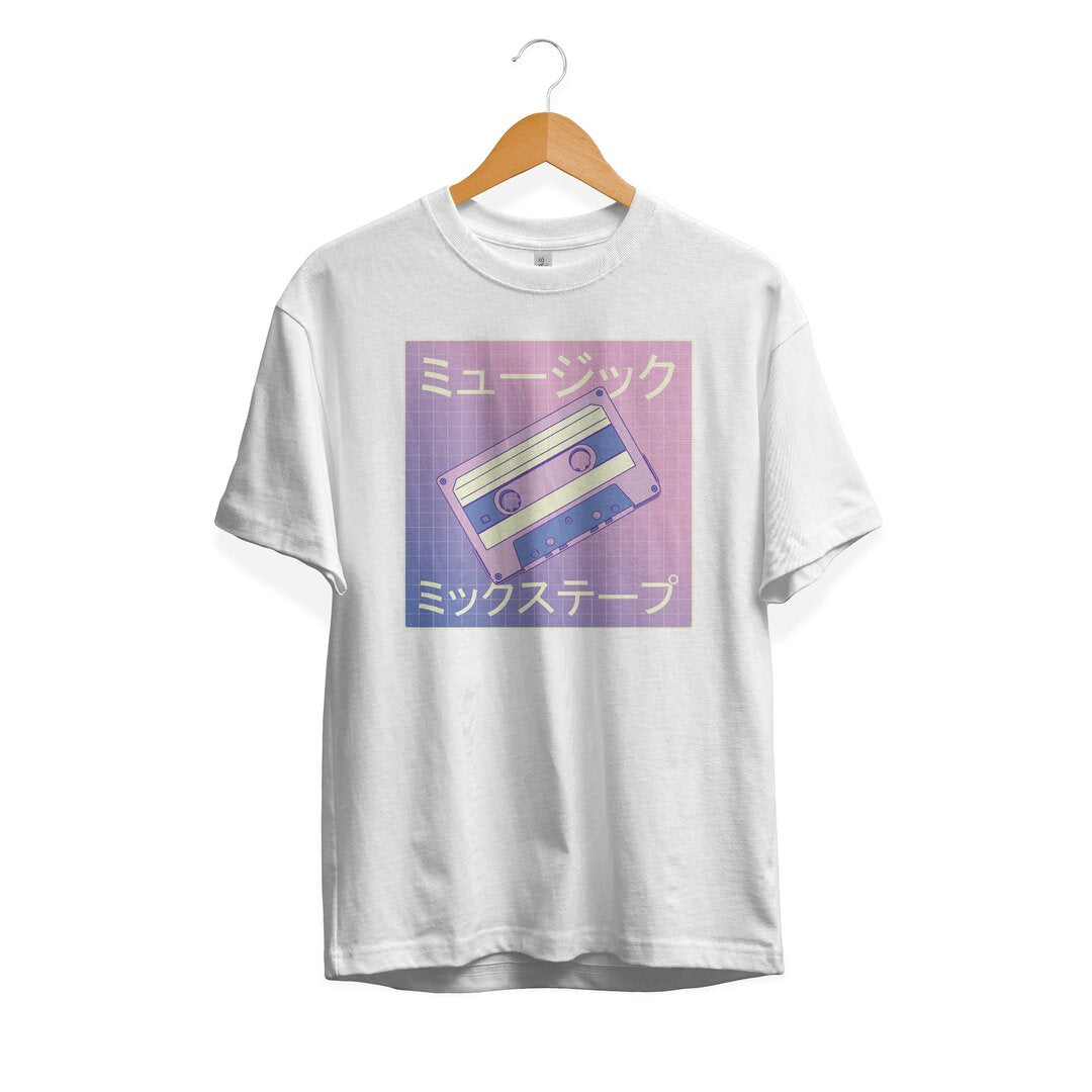 Vaporwave Mix-tape graphic tee – Fourth Dimension Club