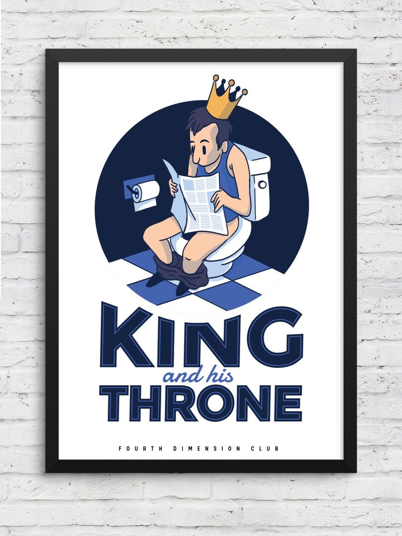 King & His Throne framed poster – Fourth Dimension Club