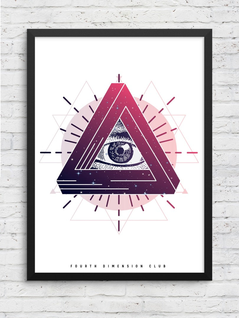 Mystic Eye framed poster – Fourth Dimension Club