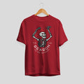 Spooky Season Halloween Unisex Half Sleeve T-Shirt — Maroon