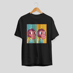 Awkward Monkey Half Sleeve T-Shirt — Black