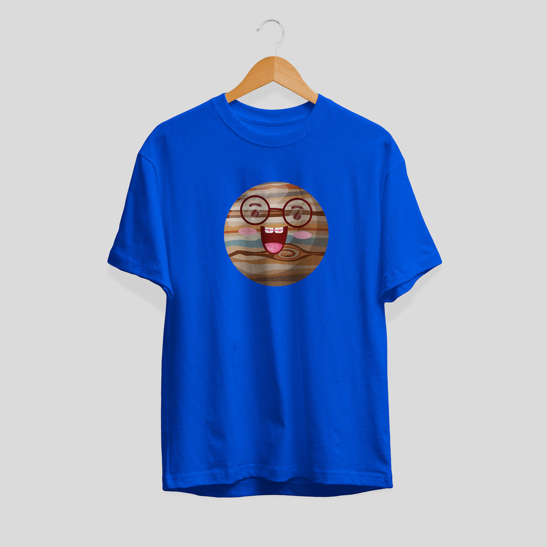 Jupiter Cartoon science tee front graphic – Fourth Dimension Club