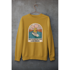 Boat, Lake & Sunset Unisex Sweatshirt — Mustard