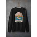Boat, Lake & Sunset Unisex Sweatshirt — Black