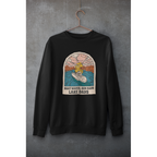 Boat, Lake & Sunset Unisex Sweatshirt — Black
