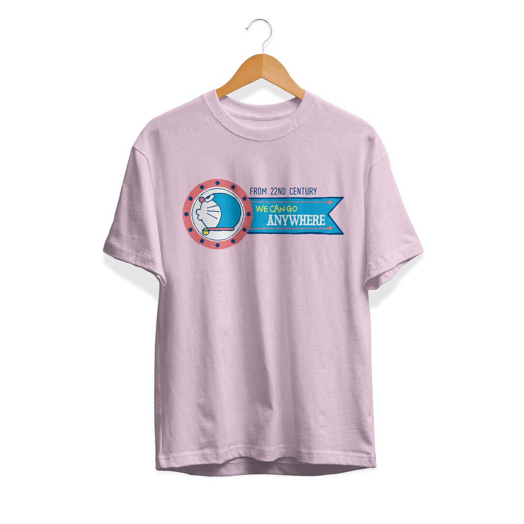From 22nd Century Unisex Half Sleeve T-Shirt — Light Pink