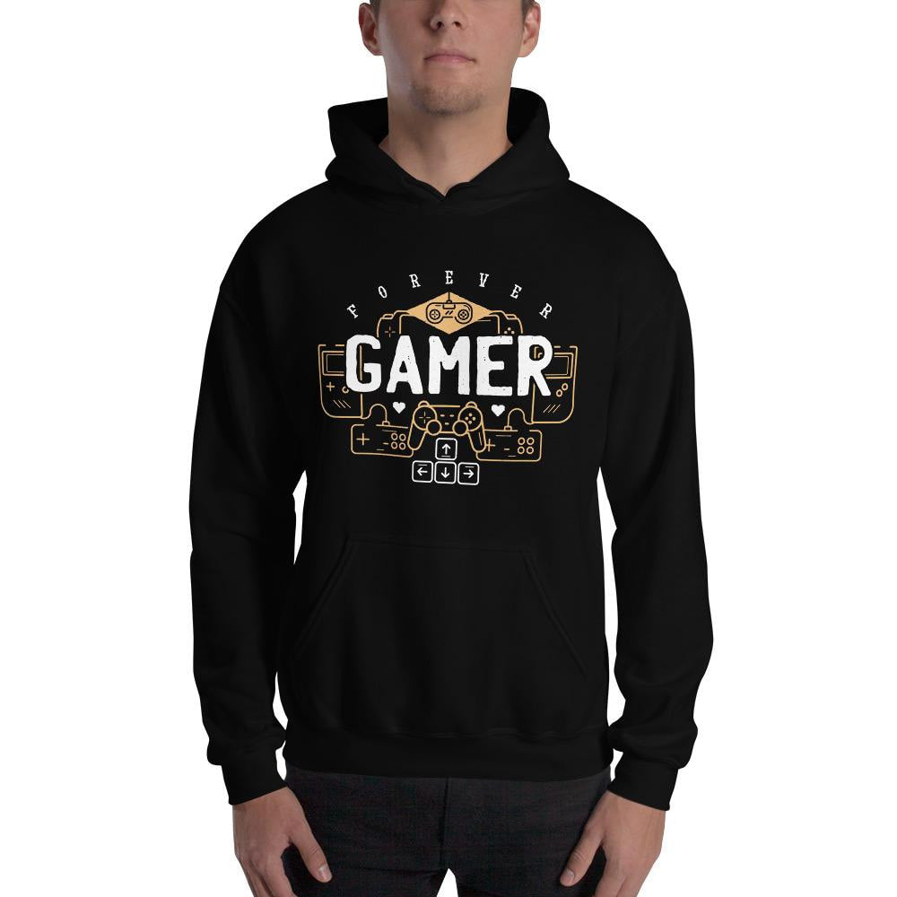Forever Gamer Unisex Hooded Sweatshirt — detail view 2