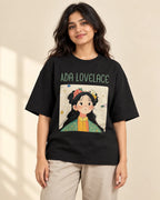 Ada Lovelace Oversized French Terry T-Shirt #GeniusDoodles