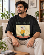 Albert Einstein Oversized French Terry T-Shirt #GeniusDoodles