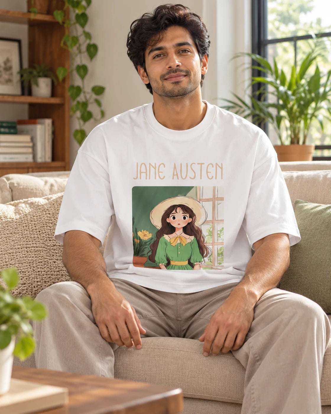 Jane Austen Oversized French Terry T-Shirt #GeniusDoodles