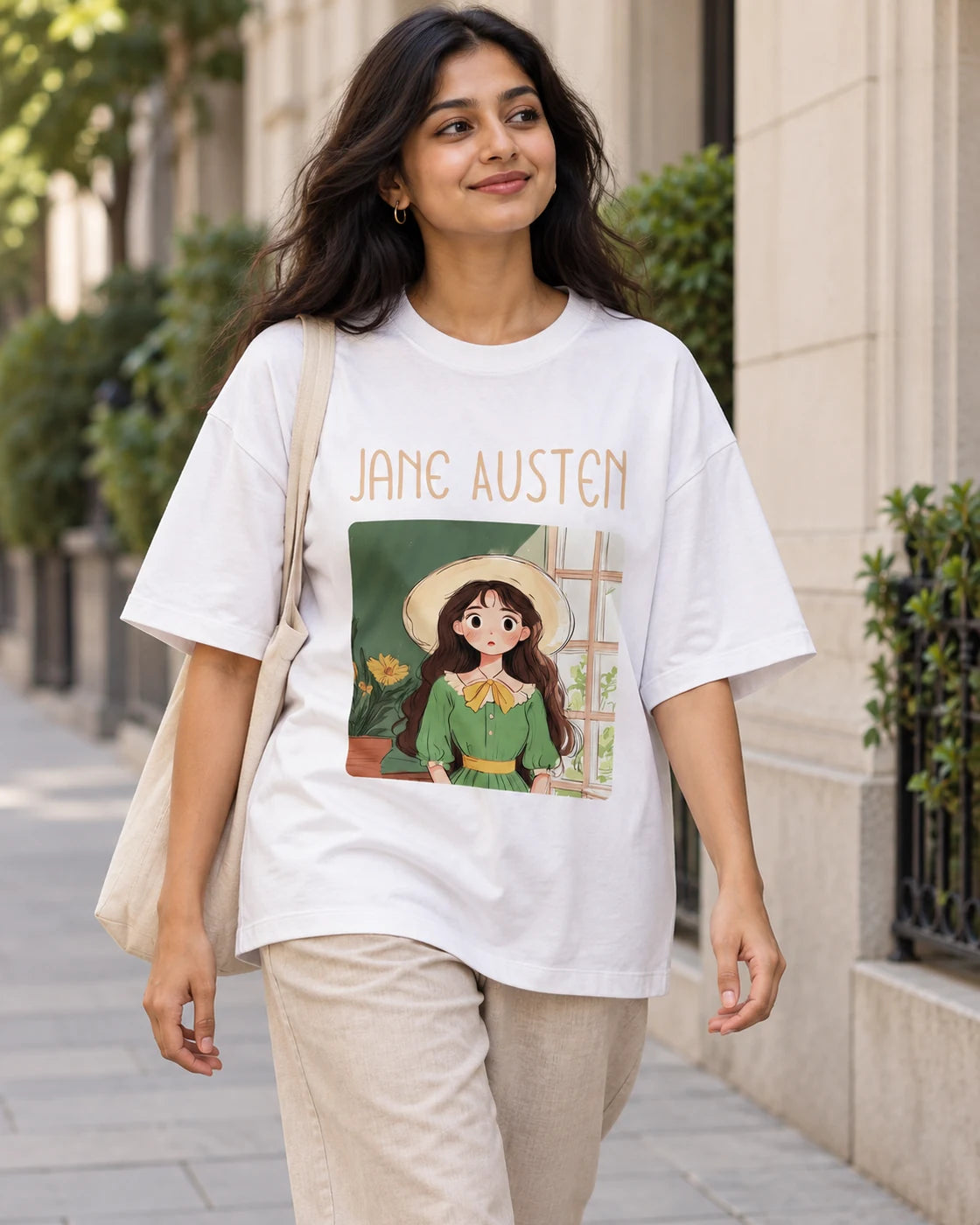 Jane Austen Oversized French Terry T-Shirt #GeniusDoodles