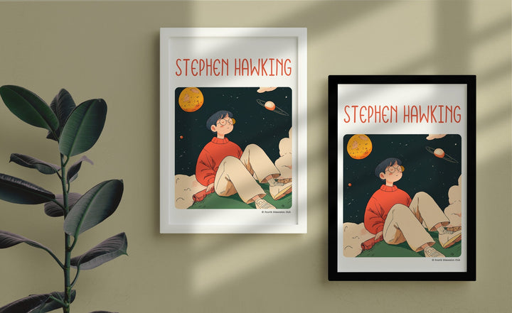 Stephen Hawking Framed Poster #GeniusDoodles