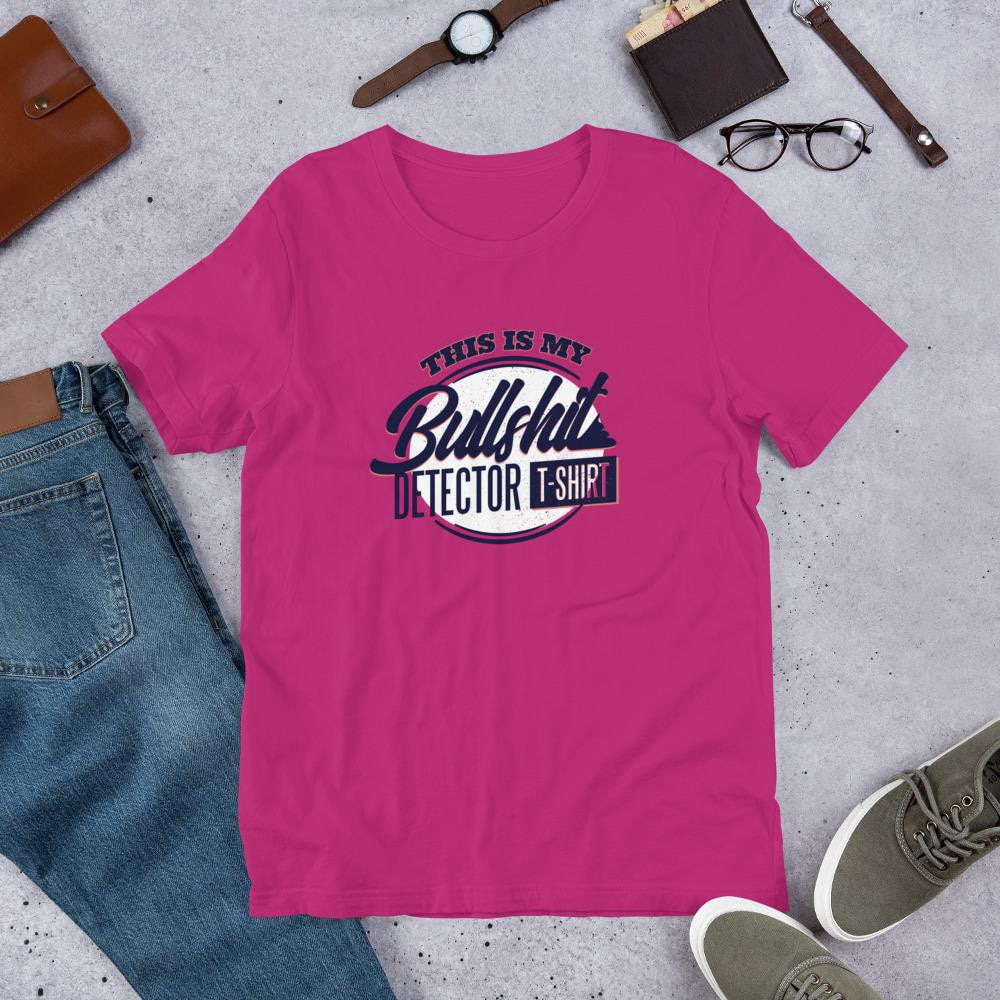 Bullshit Detector Half Sleeve T-Shirt — Pink