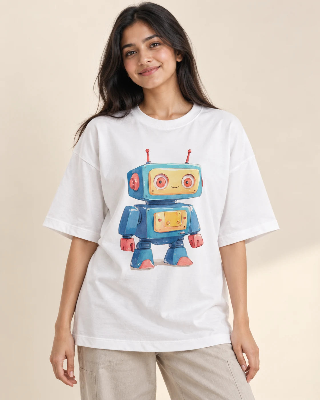 Jolly Oversized French Terry T-Shirt #Adorabots