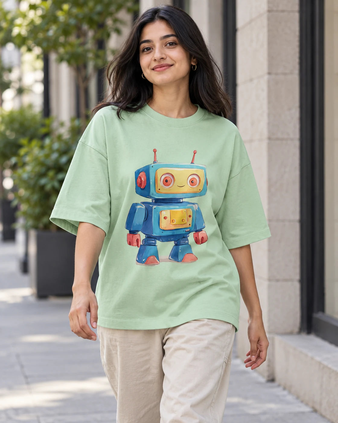 Jolly Oversized French Terry T-Shirt #Adorabots